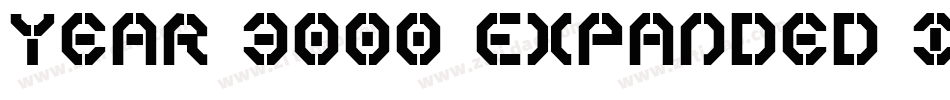 Year 3000 Expanded Italic字体转换
